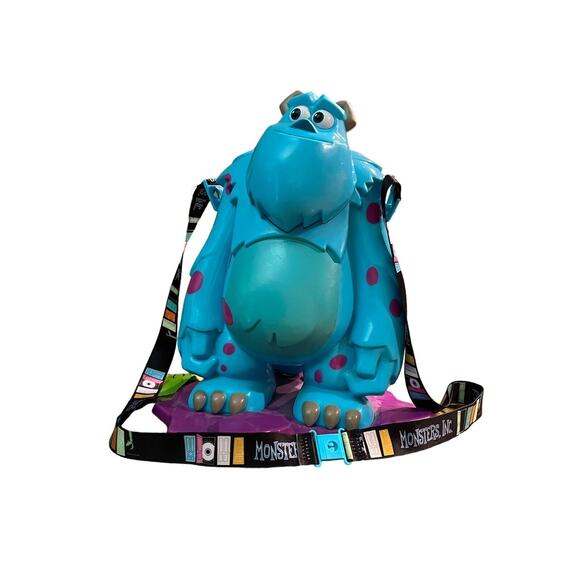 Disney Park Monsters Inc Sulley Popcorn Bucket w/ Strap Pixar Fest 2018 Souvenir - Picture 1 of 13